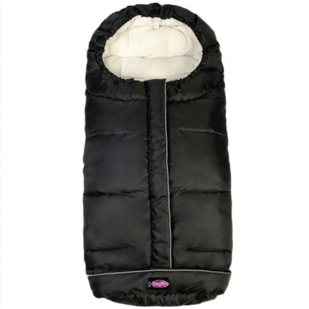 Weather Proof Walking Universal Stroller Bunting Bag with Reflective Strip,Black